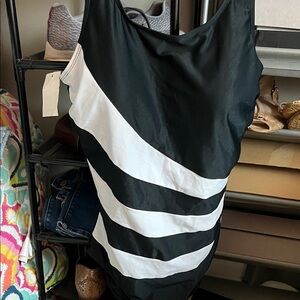 Black and White Striped Dress